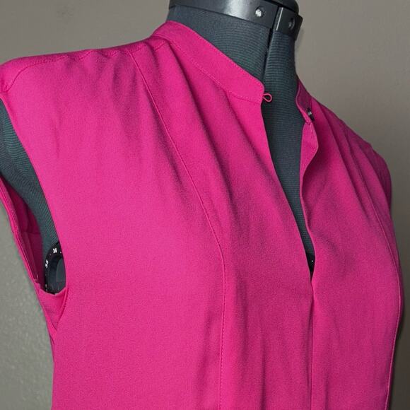J. Crew Drapey cap-sleeve top Women's size XXS Fuchsia Dark Pink - Picture 16 of 16